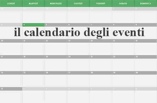 calendario eventi